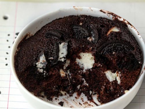 Microwave Oreo Chocolate Cake