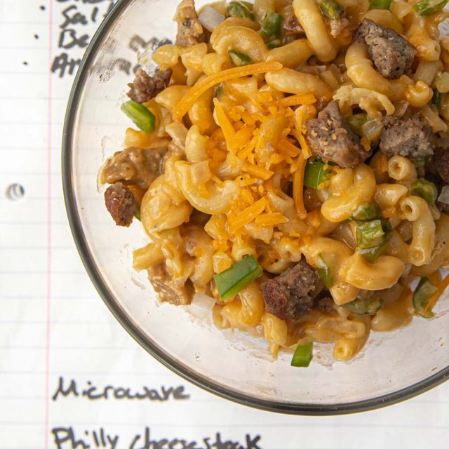 Microwave Philly Mac and Cheese