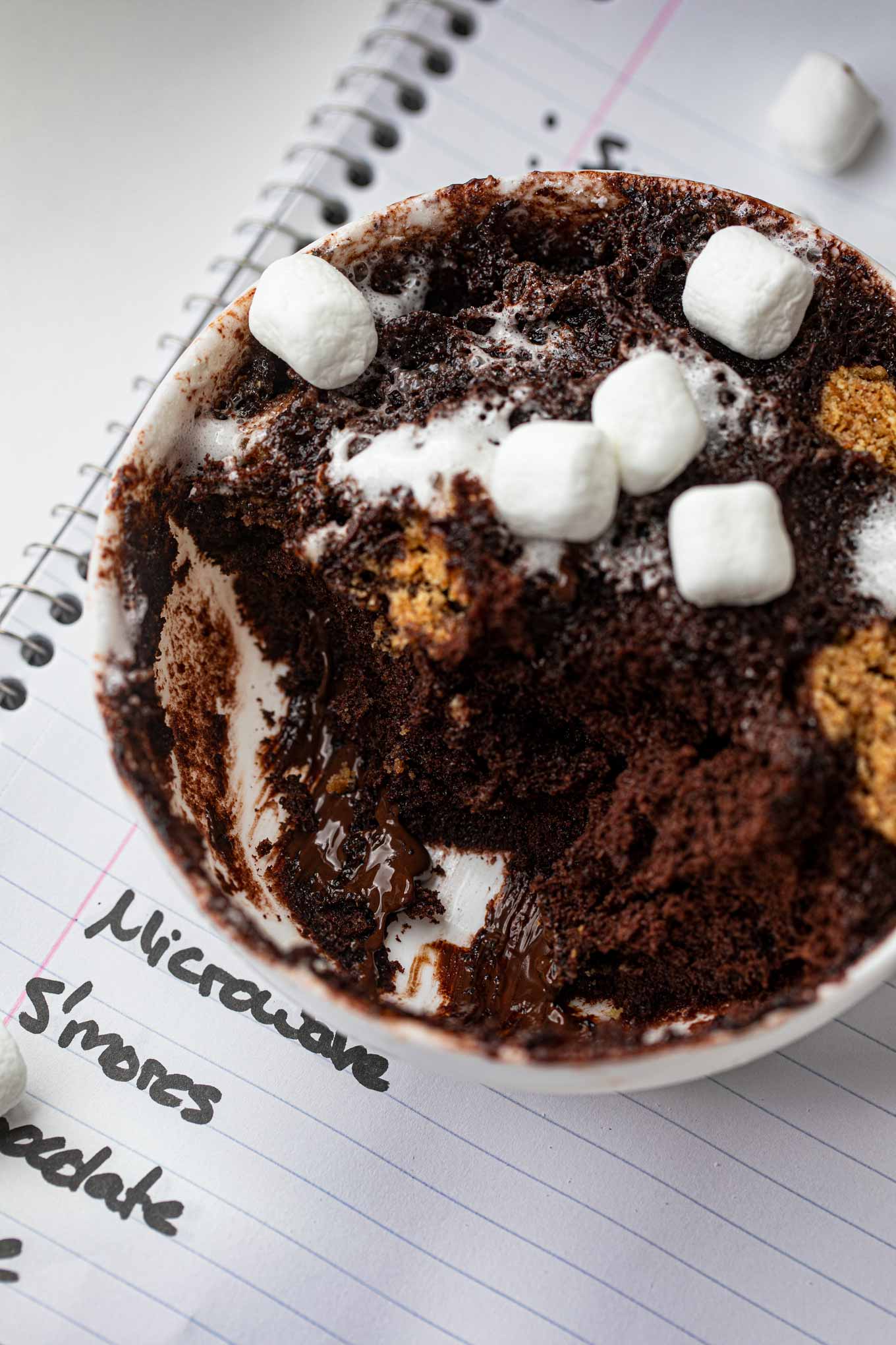 Microwave S'mores Chocolate Cake