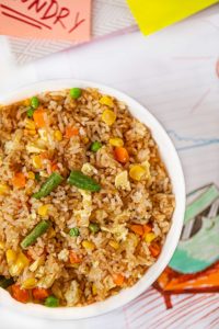 Microwave Egg Fried Rice - Dorm Room Cook