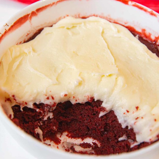 Microwave Red Velvet Cake