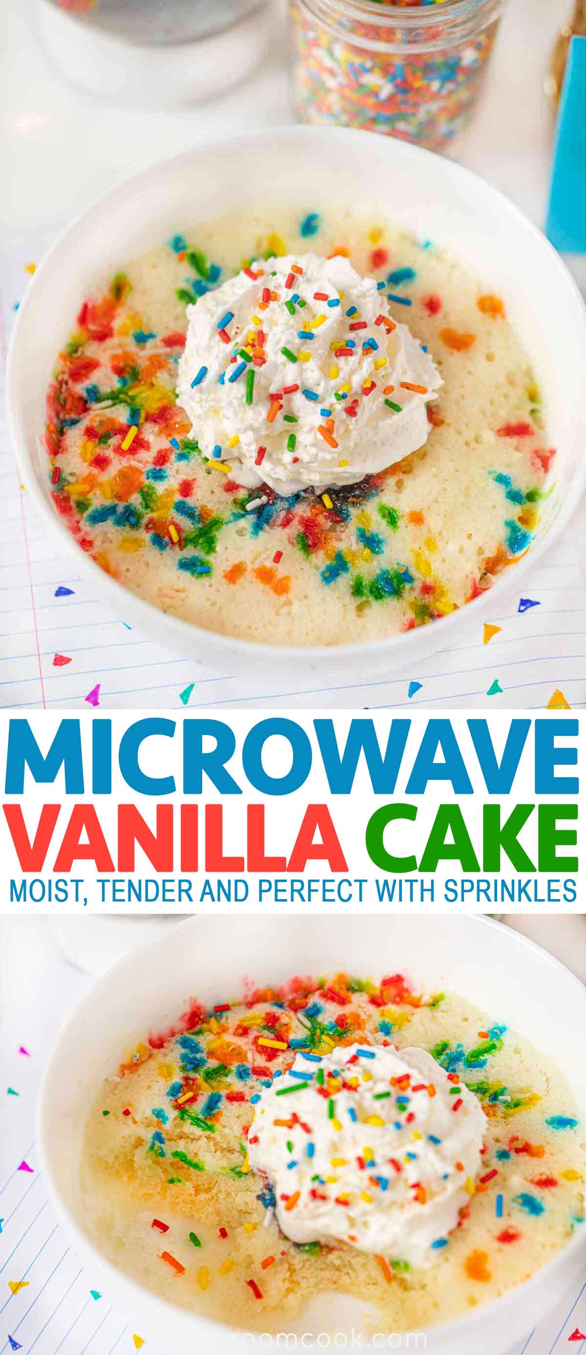 Vanilla Cake with Sprinkles