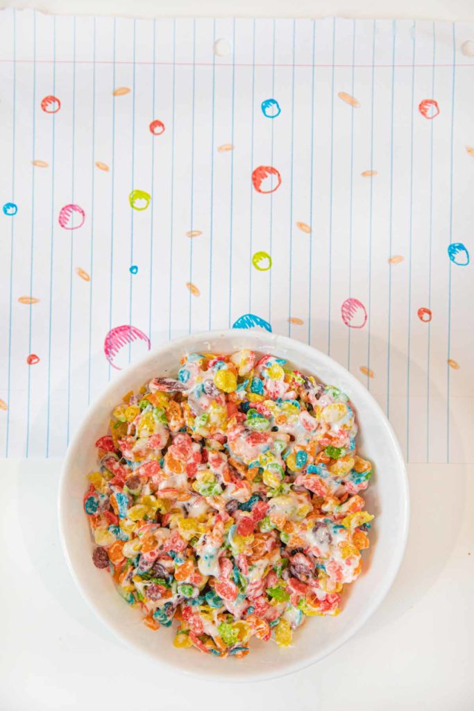 Microwave Fruity Pebbles Treats for One