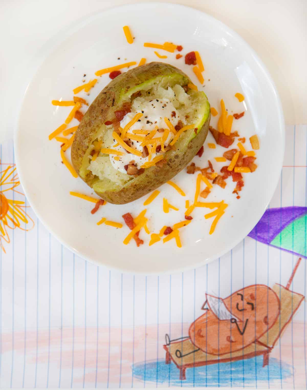 Microwave Baked Potato Recipe - Dorm Room Cook