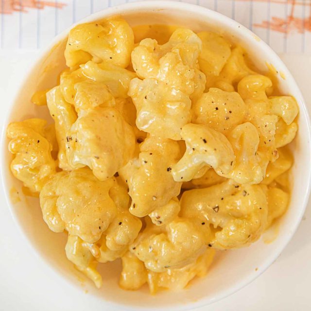 Cauliflower and Cheese made in the microwave