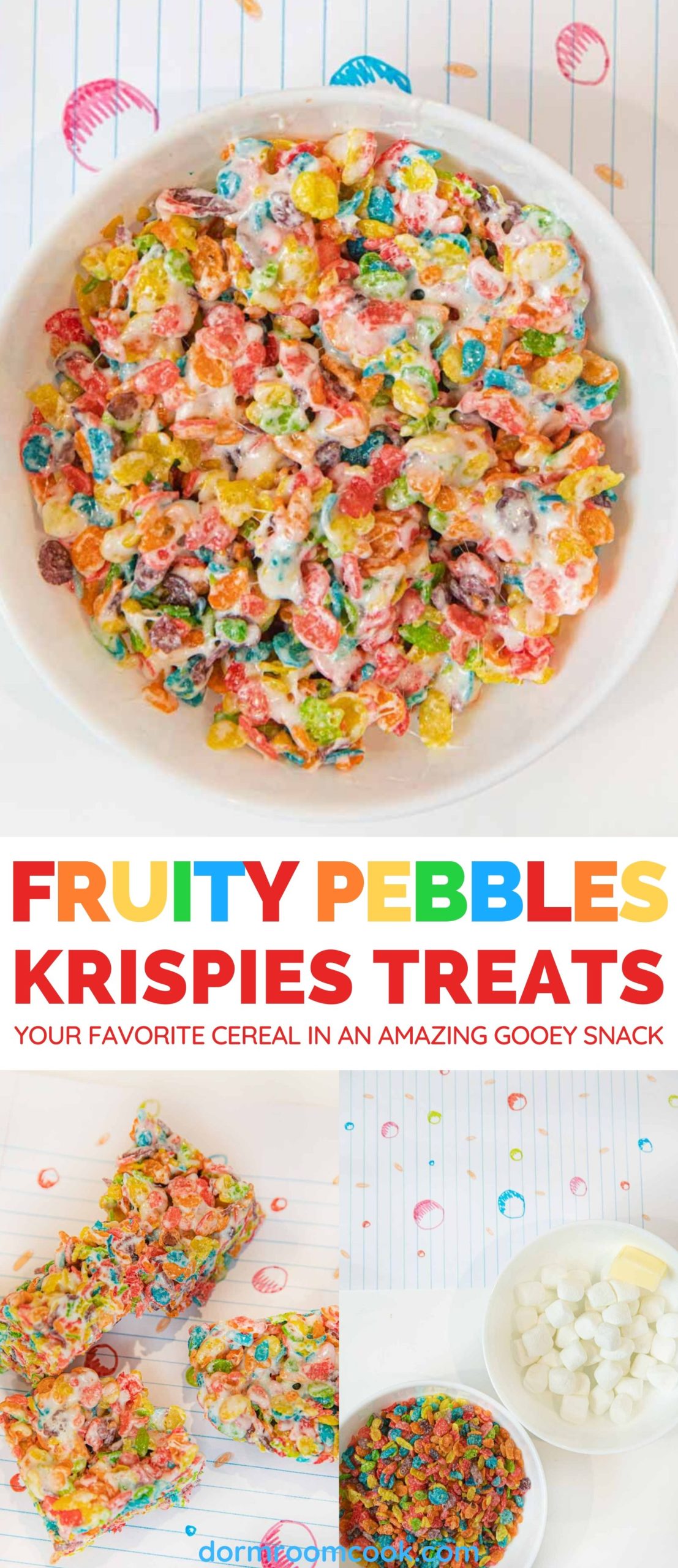 Easy Fruity Pebble snack for one