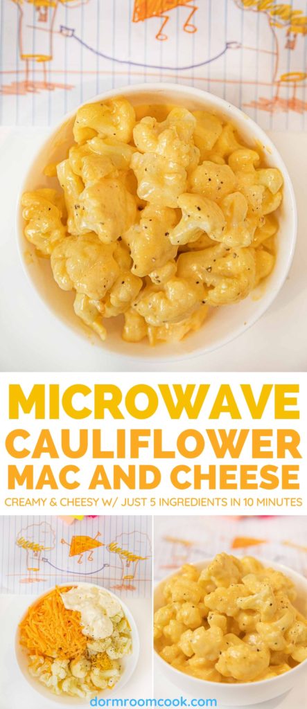 Microwave Cauliflower and Cheese Recipe (5 Ingredients) - Dorm Room Cook