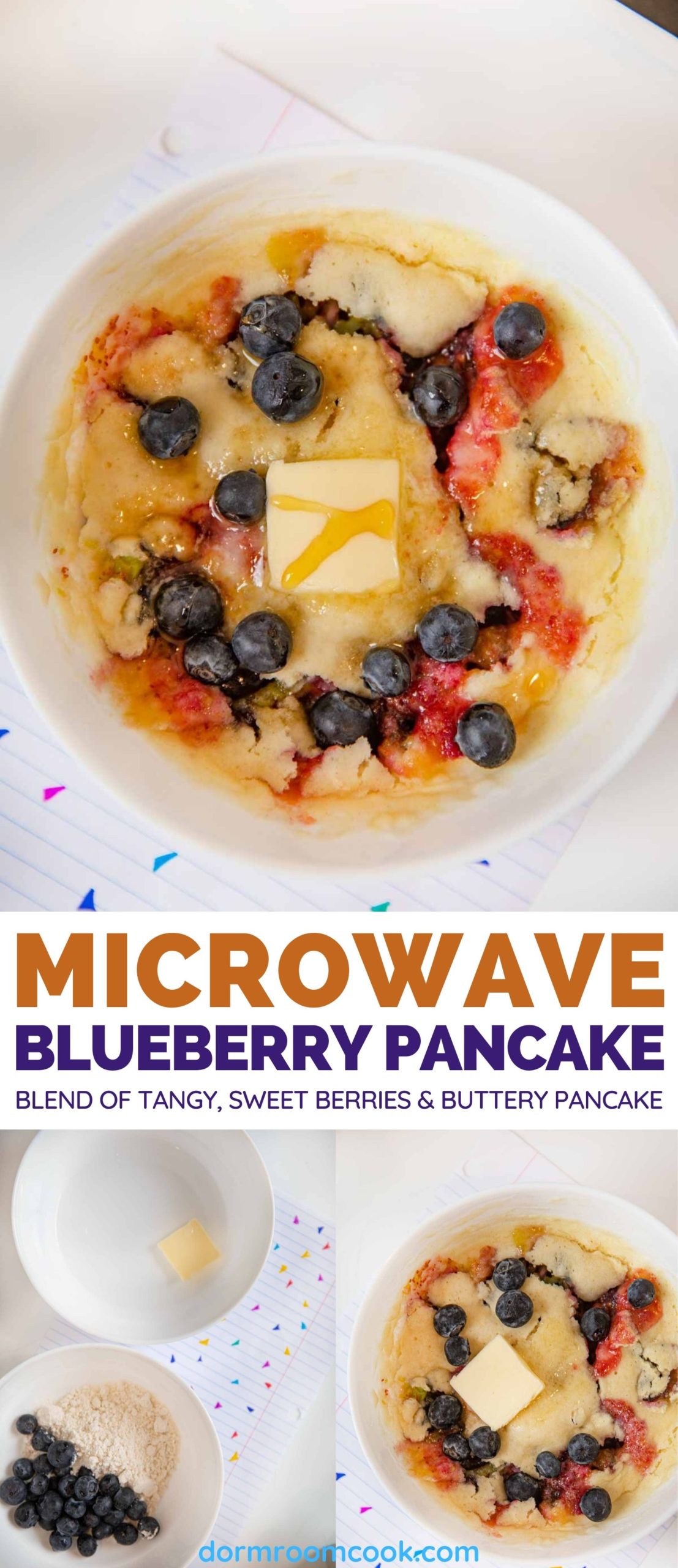 Soft and wonderful microwave pancake